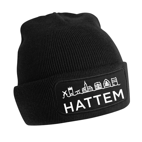 Muts-Hattem-Zwart-Wit Muts - Hattem - Afbeelding 1