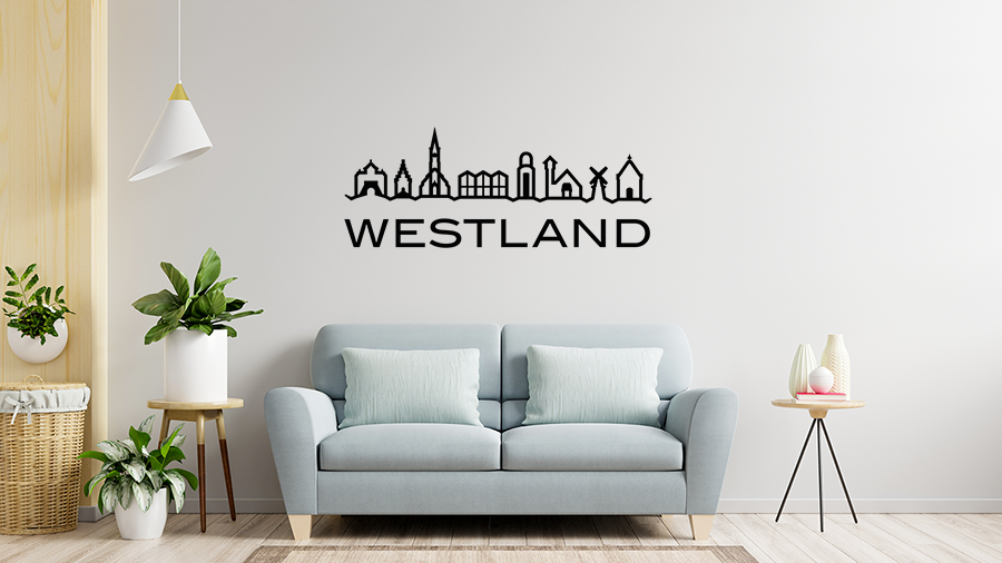 Muursticker-Westland Muursticker - Westland - Afbeelding 1