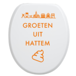 Toiletbrilsticker - Hattem - Afbeelding 3