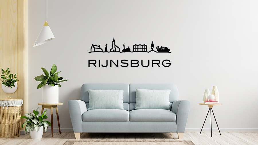 Muursticker-Rijnsburg Muursticker - Rijnsburg - Afbeelding 1