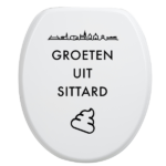 Toiletbrilsticker - Sittard