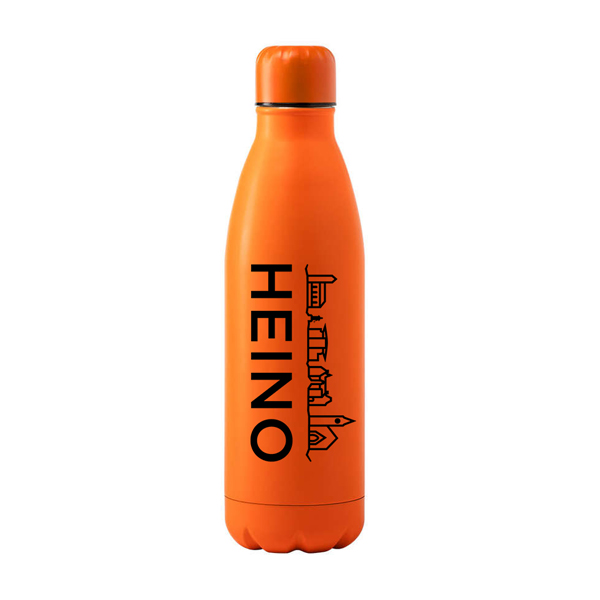 Drinkfles-Heino-Oranje-Zwart Drinkfles Heino - Afbeelding 5
