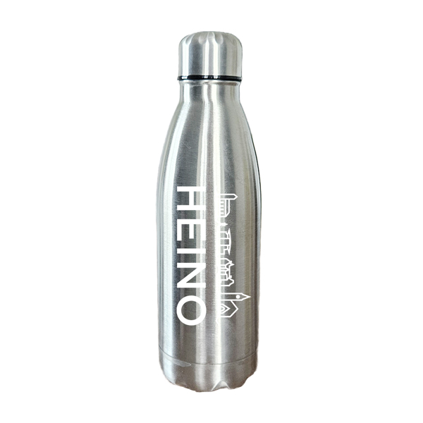 Drinkfles-Heino-Zilver-Wit Drinkfles Heino - Afbeelding 13