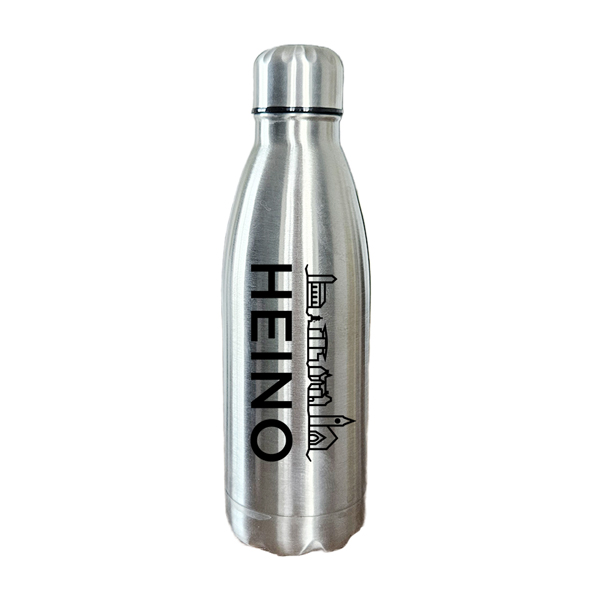 Drinkfles-Heino-Zilver-Zwart Drinkfles Heino - Afbeelding 12