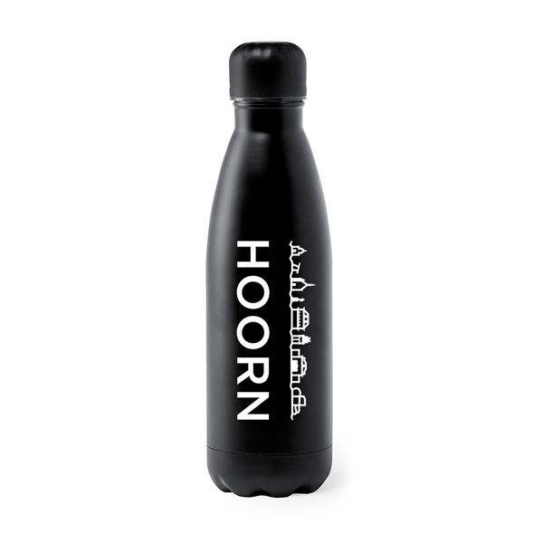 Drinkfles-Hoorn-Zwart-Wit Drinkfles Hoorn - Afbeelding 1