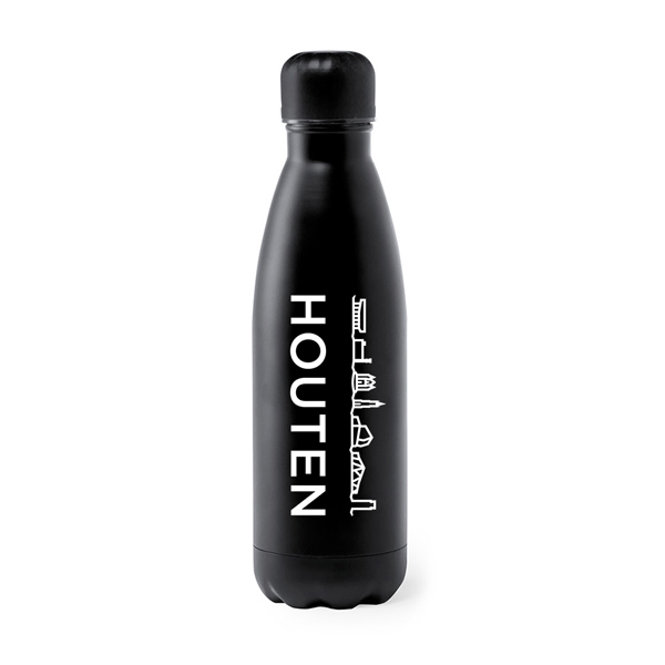 Drinkfles-Houten-Zwart-Wit Drinkfles Houten - Afbeelding 1