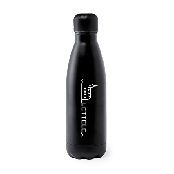Drinkfles-Lettele-Zwart-Wit Drinkfles Lettele - Afbeelding 1
