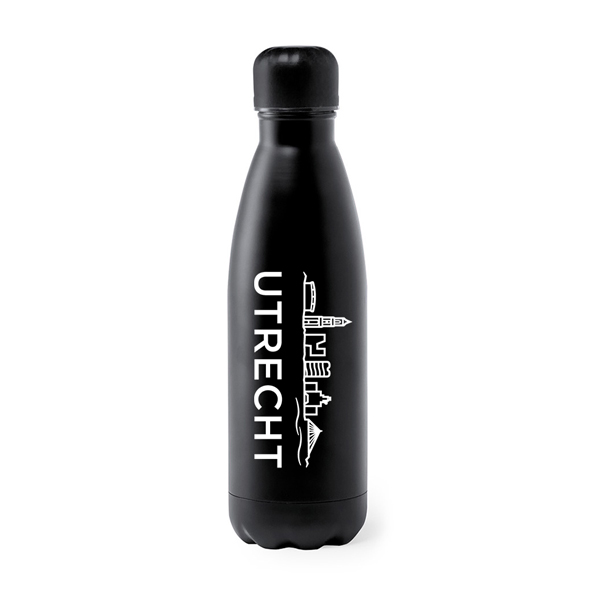 Drinkfles-Utrecht-Zwart-Wit Drinkfles Utrecht - Afbeelding 1