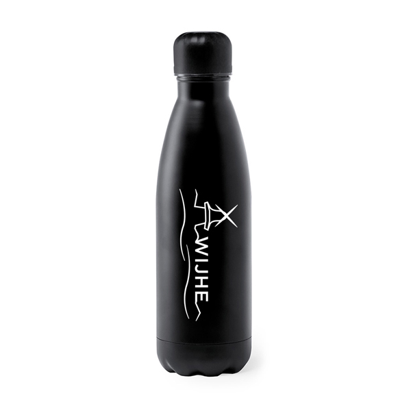 Drinkfles-Wijhe-Zwart-Wit Drinkfles Wijhe - Afbeelding 1