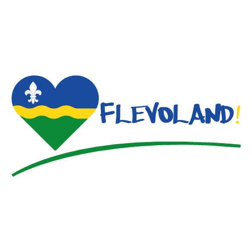 Flevoland-hart Sticker Flevoland - Hart - Afbeelding 1