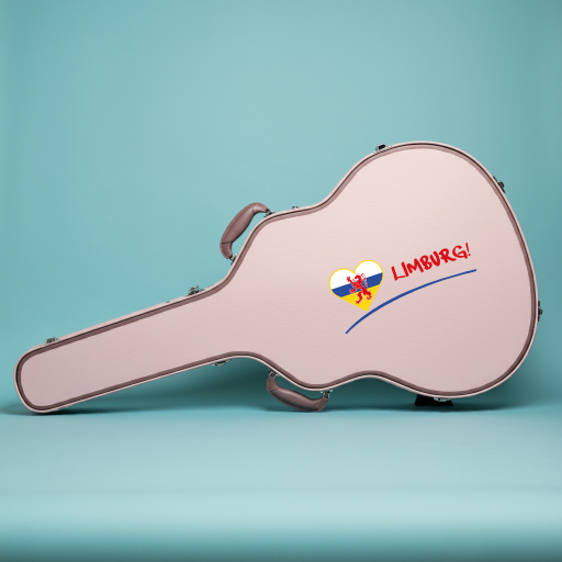Gitaarkoffer-Limburg-Hart Sticker Limburg - Hart - Afbeelding 6