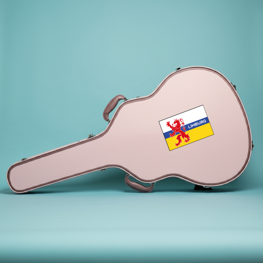 Gitaarkoffer-Limburg-Vlag Sticker Limburg - Vlag - Afbeelding 6