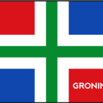 Sticker Groningen - Vlag