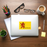Sticker Zuid-Holland - Vlag - Afbeelding 4