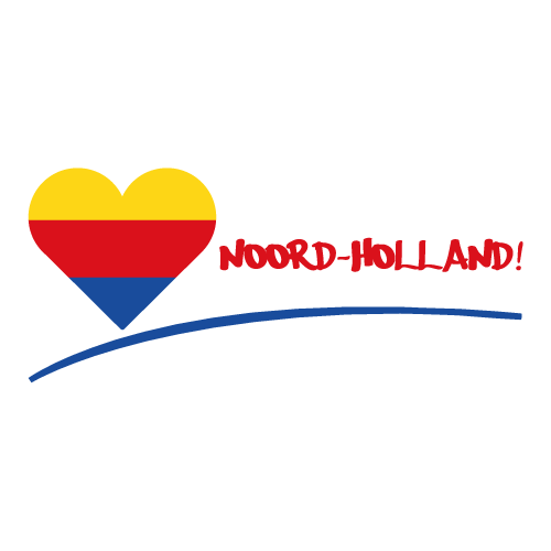 NoordHolland-hart Sticker Noord-Holland - Hart - Afbeelding 1