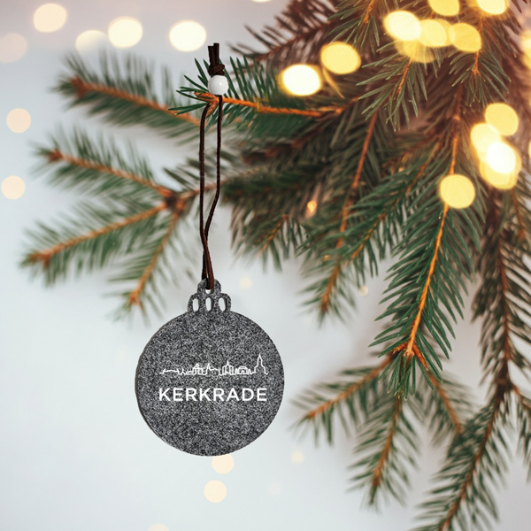 Kerstbal-Vilt-Kerkrade-Wit Kersthanger - Kerkrade - Afbeelding 3