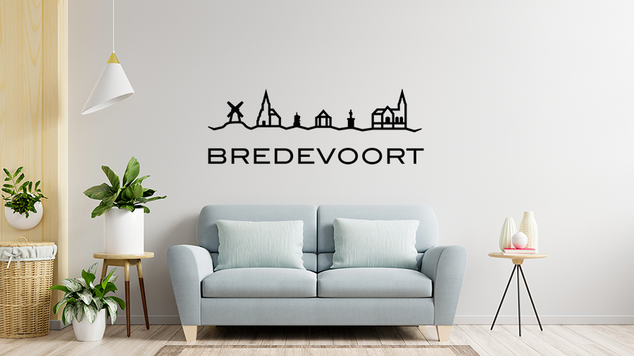 Muursticker-Bredevoort Muursticker - Bredevoort - Afbeelding 1