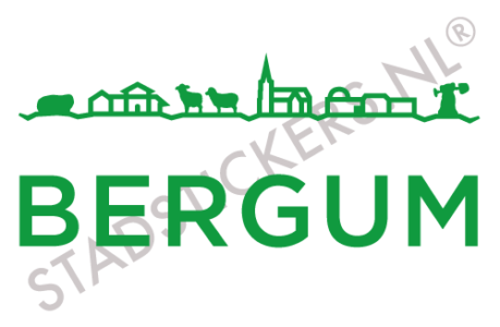 Autosticker - Bergum - Stadstickers.nl