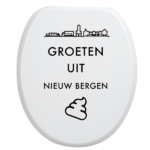 Toiletbrilsticker - Nieuw Bergen