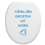 Toiletbrilsticker - Horn - Afbeelding 4