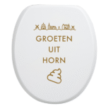 Toiletbrilsticker - Horn - Afbeelding 8