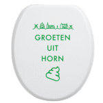 Toiletbrilsticker - Horn - Afbeelding 6