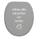 Toiletbrilsticker - Horn - Afbeelding 2
