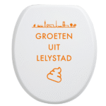Toiletbrilsticker - Lelystad - Afbeelding 3