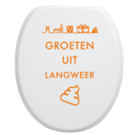 Toiletbrilsticker - Langweer - Afbeelding 3