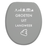 Toiletbrilsticker - Langweer - Afbeelding 2