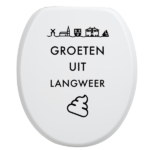 Toiletbrilsticker - Langweer