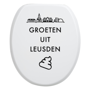 Toiletbrilsticker - Leusden