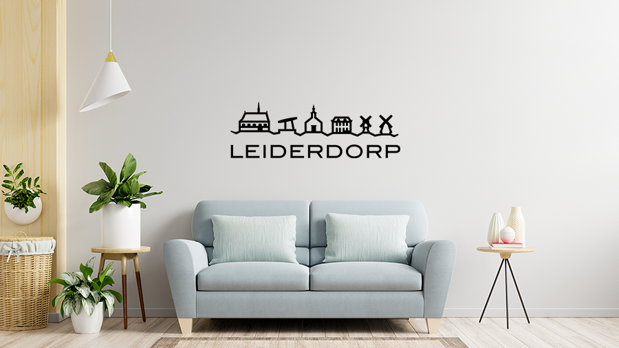 Muursticker-Leiderdorp Muursticker - Leiderdorp - Afbeelding 1