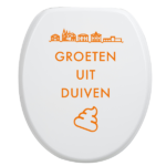 Toiletbrilsticker - Duiven - Afbeelding 3