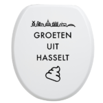 Toiletbrilsticker - Hasselt