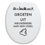 Toiletbrilsticker - Nieuwerkerk aan den IJssel