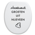 Toiletbrilsticker - Nijeveen