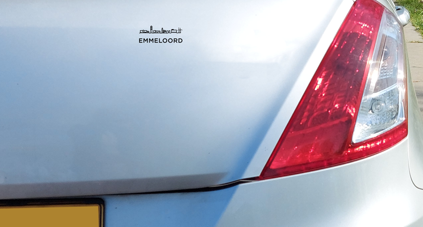 Autosticker-Emmeloord Autosticker - Emmeloord - Afbeelding 1