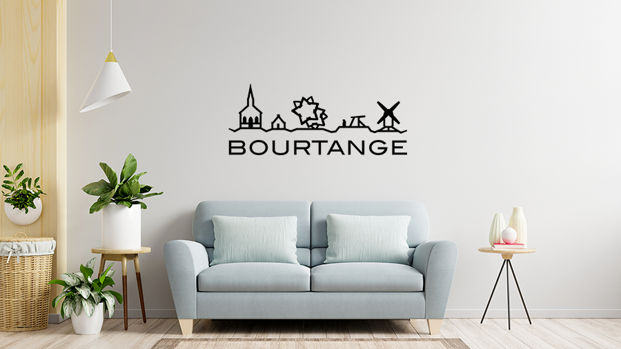 Muursticker-Bourtange Muursticker - Bourtange - Afbeelding 1