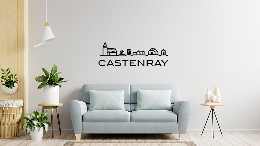Muursticker-Castenray Muursticker - Castenray - Afbeelding 1