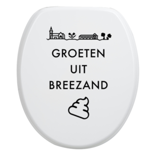 Toiletbrilsticker - Breezand